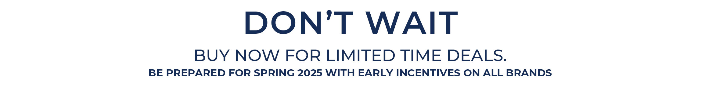 SPRING SALES EVENT